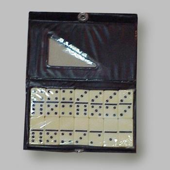 Double Six Domino Set in Vinyl Case