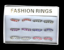 Rhinestone Eternity Rings- Assorted