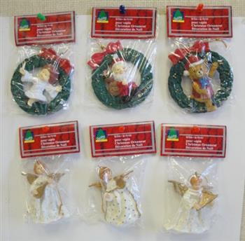 Xmas Ornament Ceramic 4 Asst